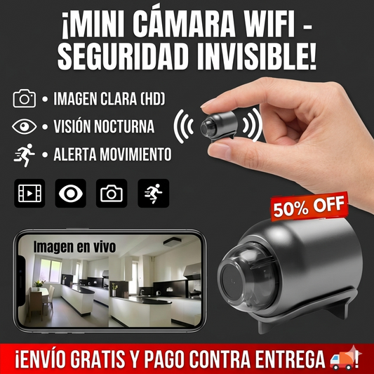 Mini Camara Espia : Seguridad Invisible 24/7